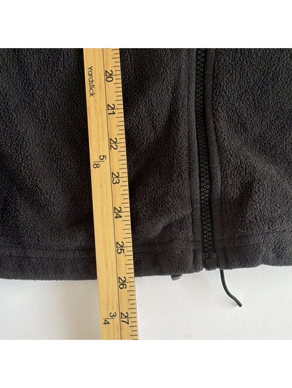 The North Face Men's Black Solid Full Zip Logo Fleece Jacket Size M